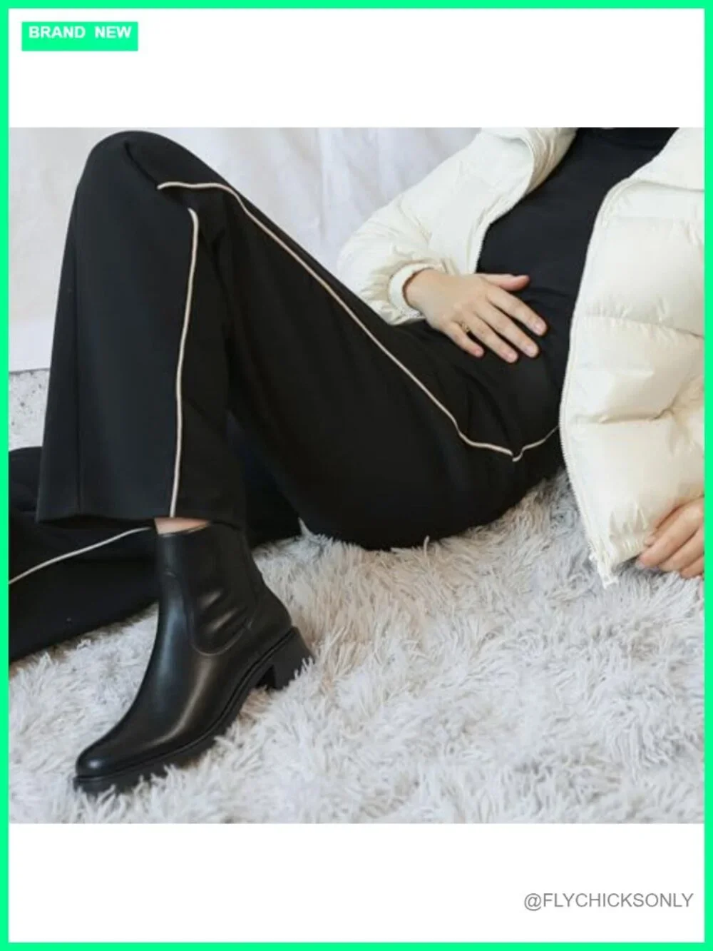 Square Toe Ankle Boots Low Heel Stretch Faux Leather Side Zip Women's Booties